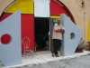 Ashley in front of E-studio di Arte