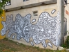 Facade with mural