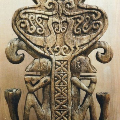 Ethnic art in Landhuis Bloemhof, Curaçao.