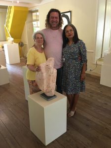Curaçao Art sculptors Wawoe - De la Rosa with Josée Thissen-Rojer