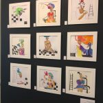 Suzet Rosaria, ink and watercolor drawings.