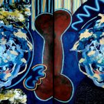 Diptych ‘Dependensia' (Dependency), wedding portrait. Diptych ‘Dependensia' (Dependency), wedding portrait.